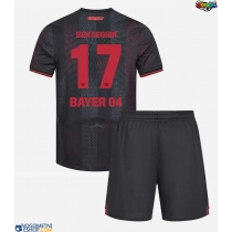 Otroški Nogometni dresi Bayer Leverkusen Eliesse Ben Seghir #17 Domači 2025-26 Kratek Rokav (+ Kratke hlače)